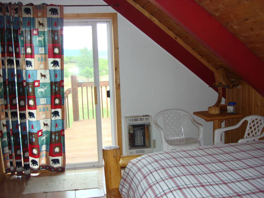 Sliding door to balcony