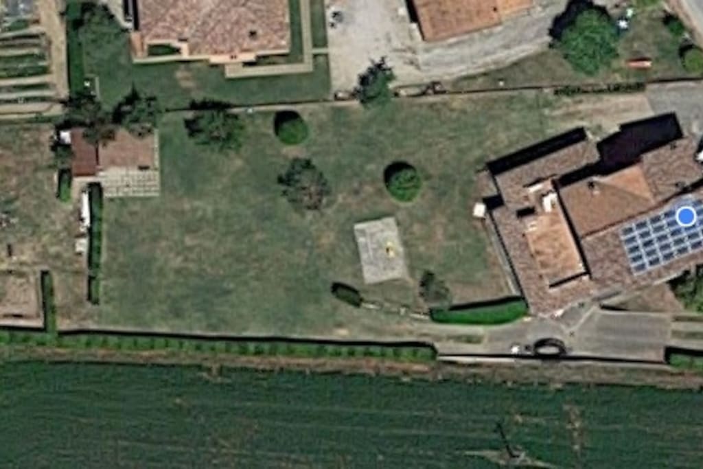 Vista dall'alto della Casa