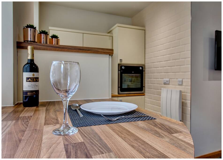 Breakfast bar for one or plug in your laptop