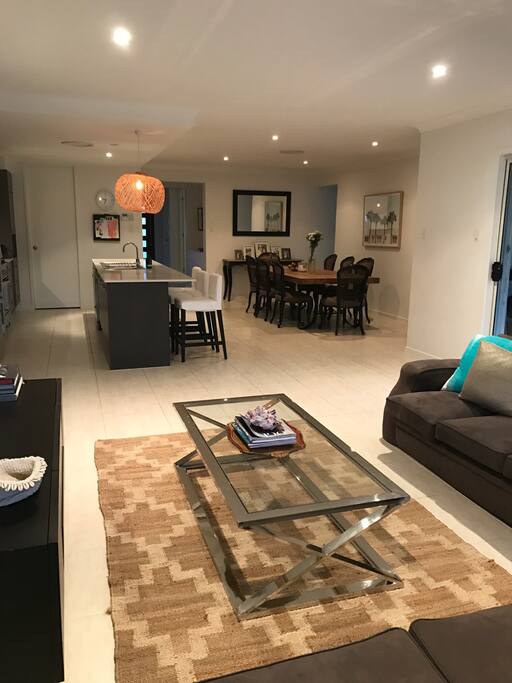 Kitchen, lounge and dining
