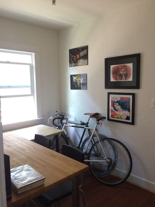 Bar area with workspace.