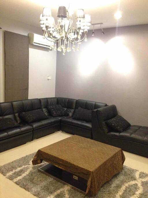 comfy leather sofa