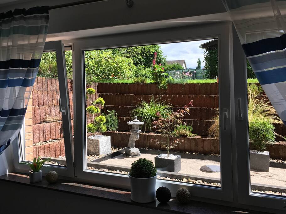 Blick aus Wohnzimmer