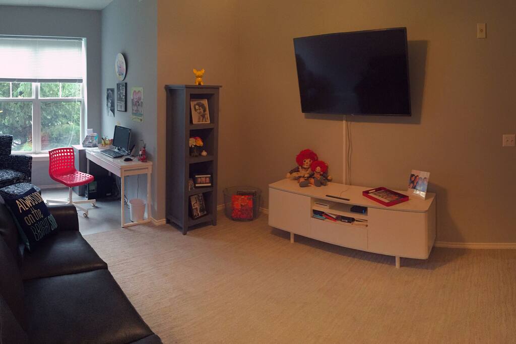 2nd Bedroom tv and workspace