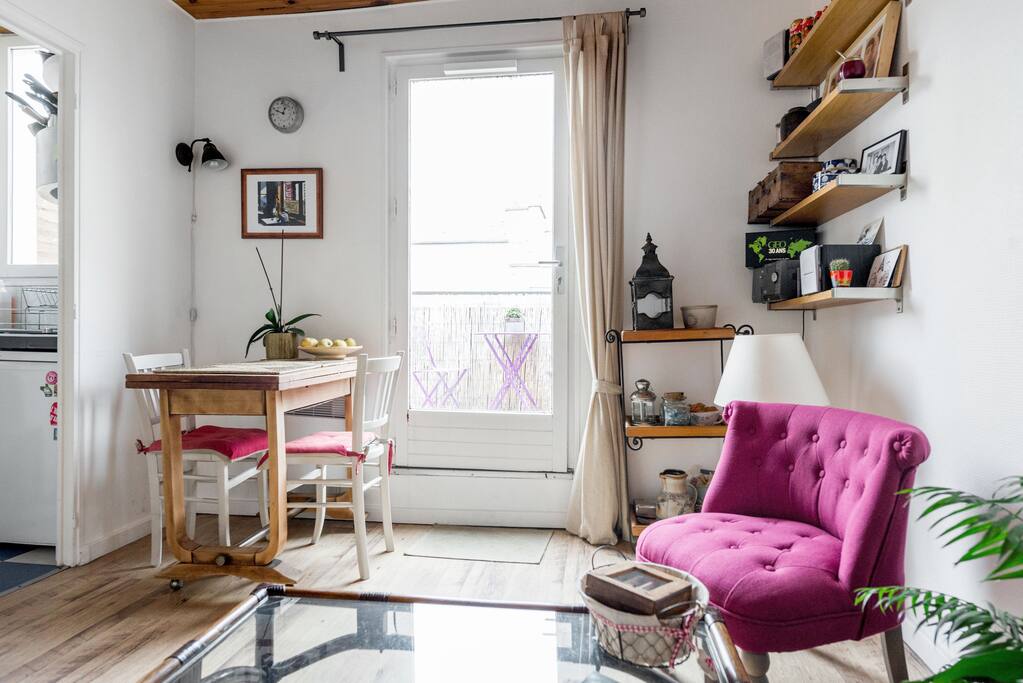 Salon / Salle à manger ouvert sur la terrasse