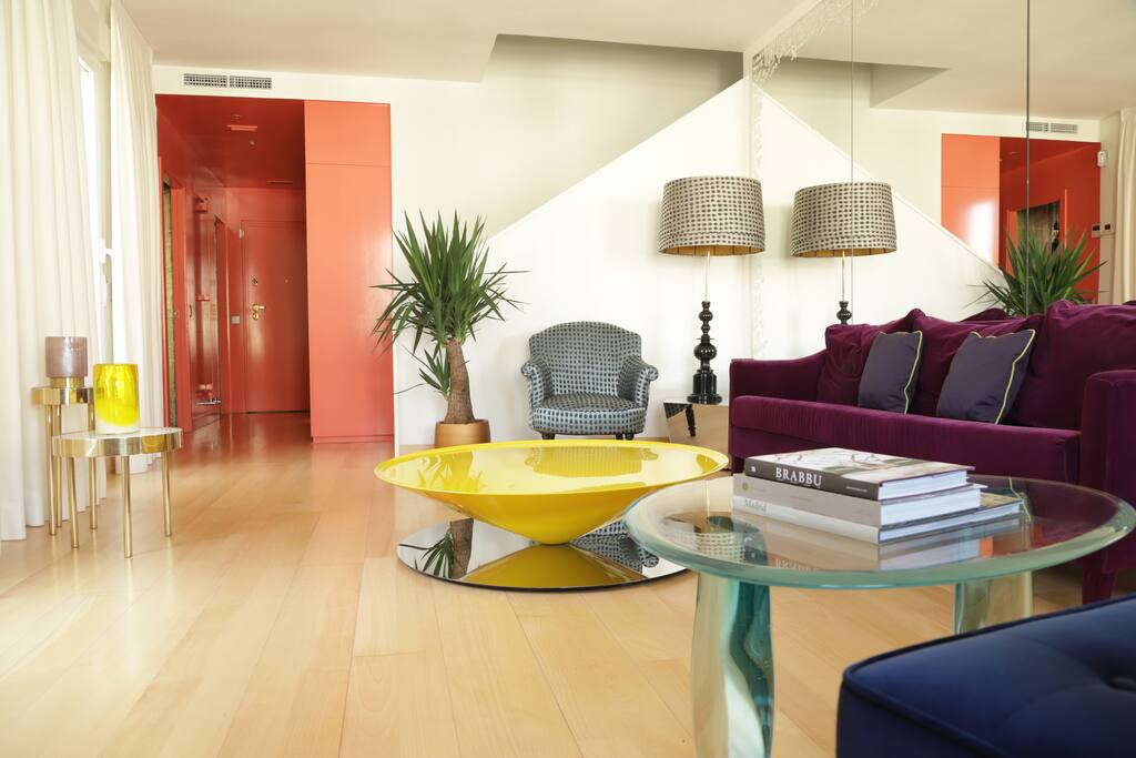 Living room and entance