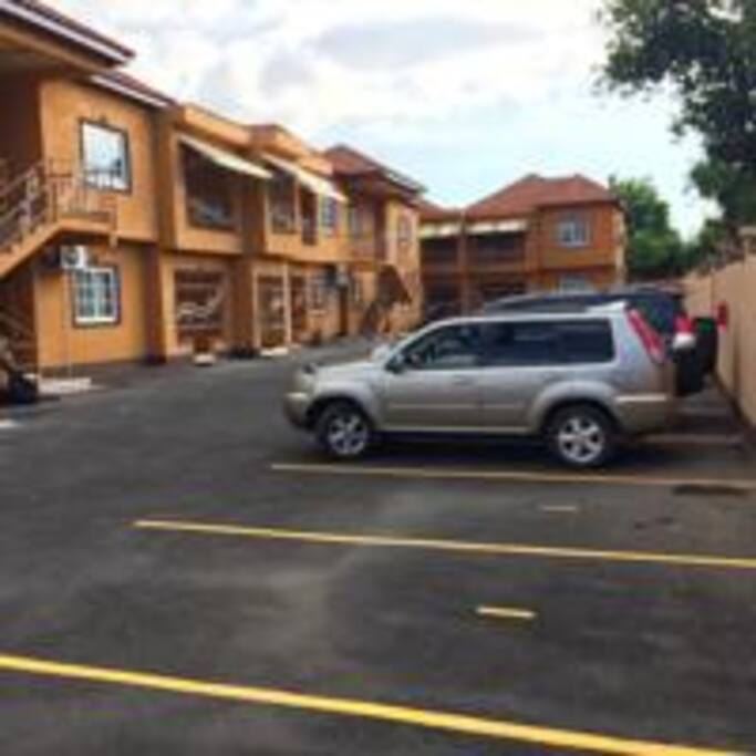 View of the complex on driving in.