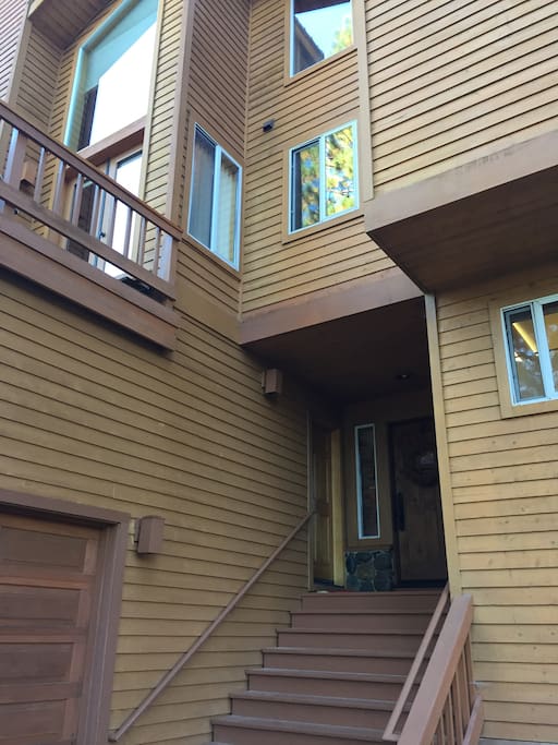 Main entrance. The door to the left of the front door gets you into the mud room.