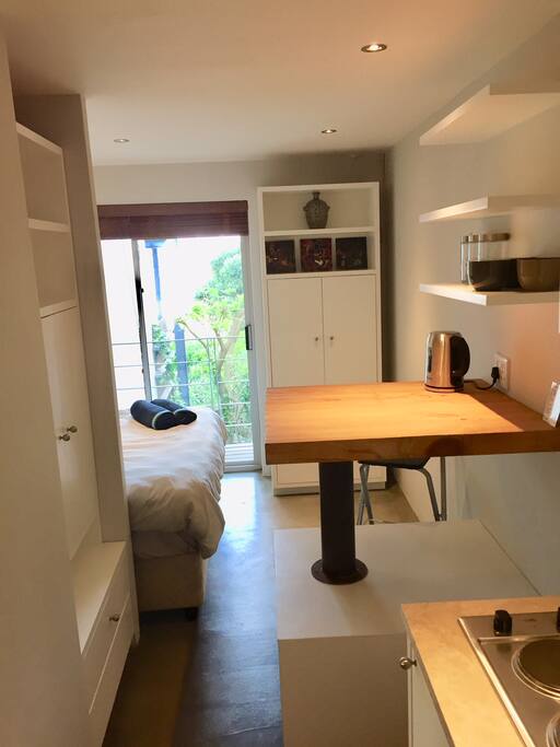 Interior of studio - by day