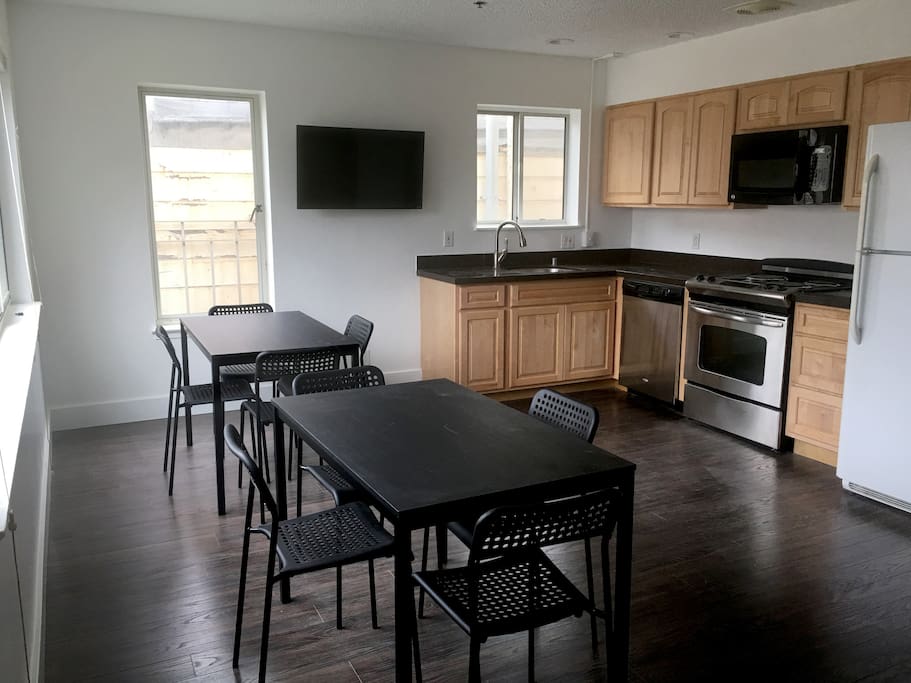 Full kitchen shared between 10-16 people