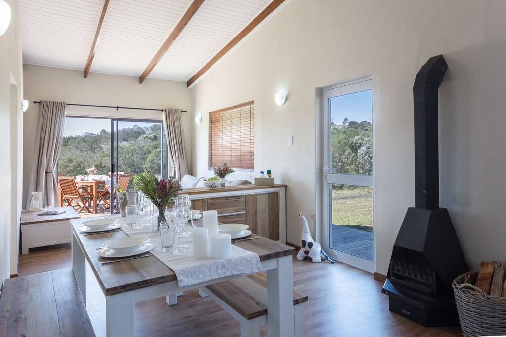 the lounge and dining area - all open plan