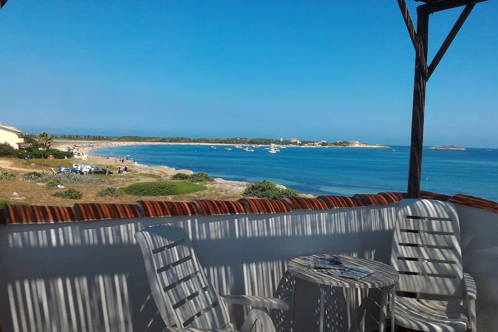 Veduta dalla terrazza al mattino