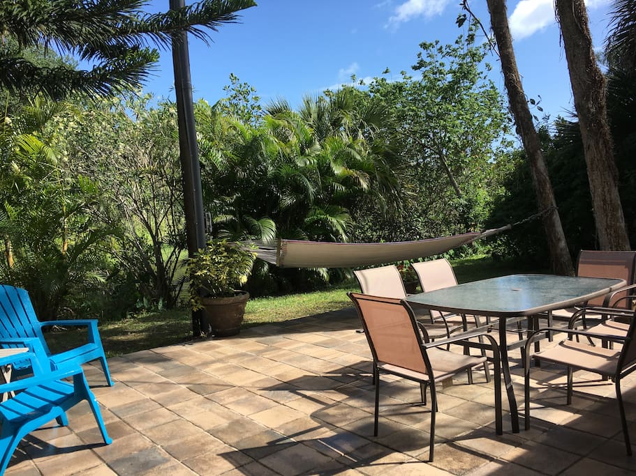 Enjoy and BBQ or a Nap in the Hammock