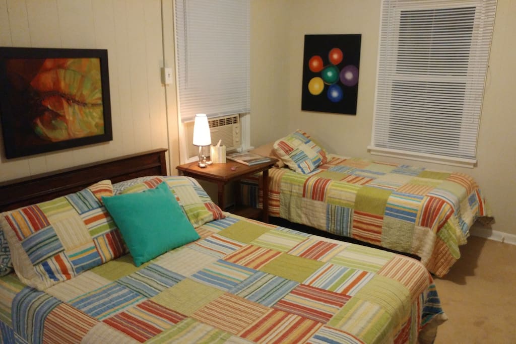 one double & one twin in bedroom