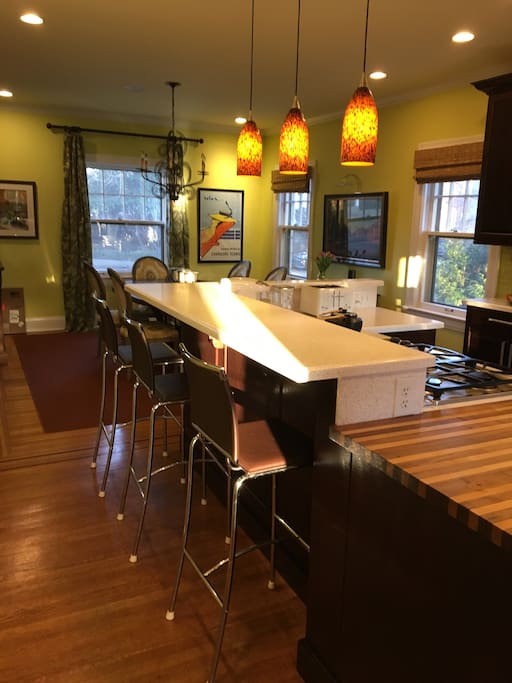 Here's the kitchen and dining area, everyone's favorite room.