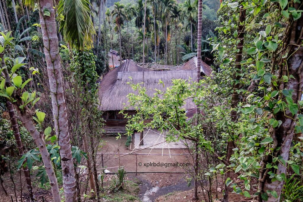Traditional Bamboo and Straw-roof House