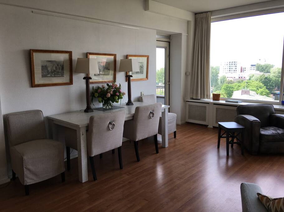 There is a lot of natural light coming though the windows