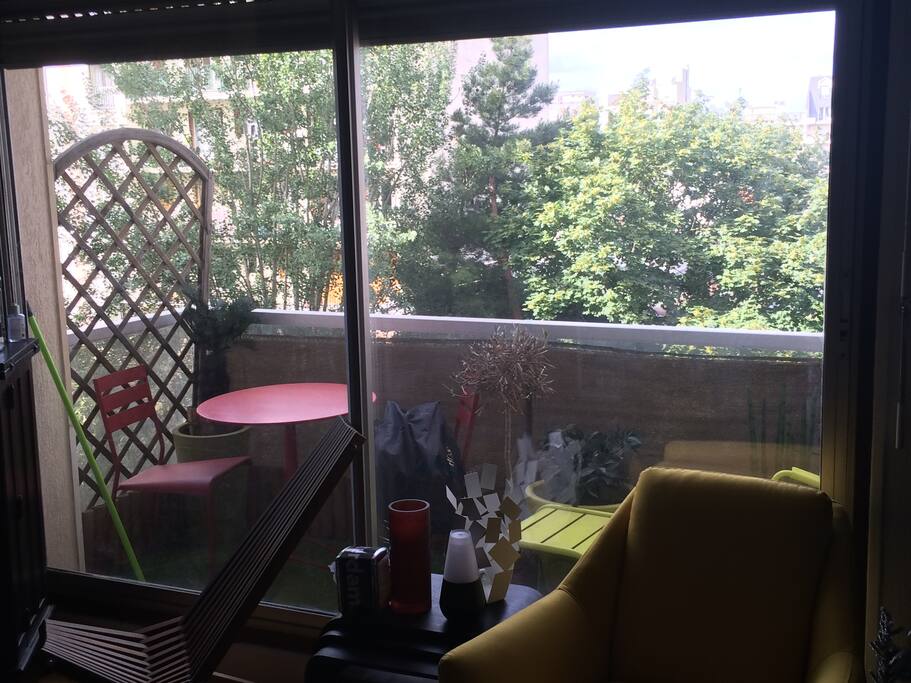 balcon sur parc