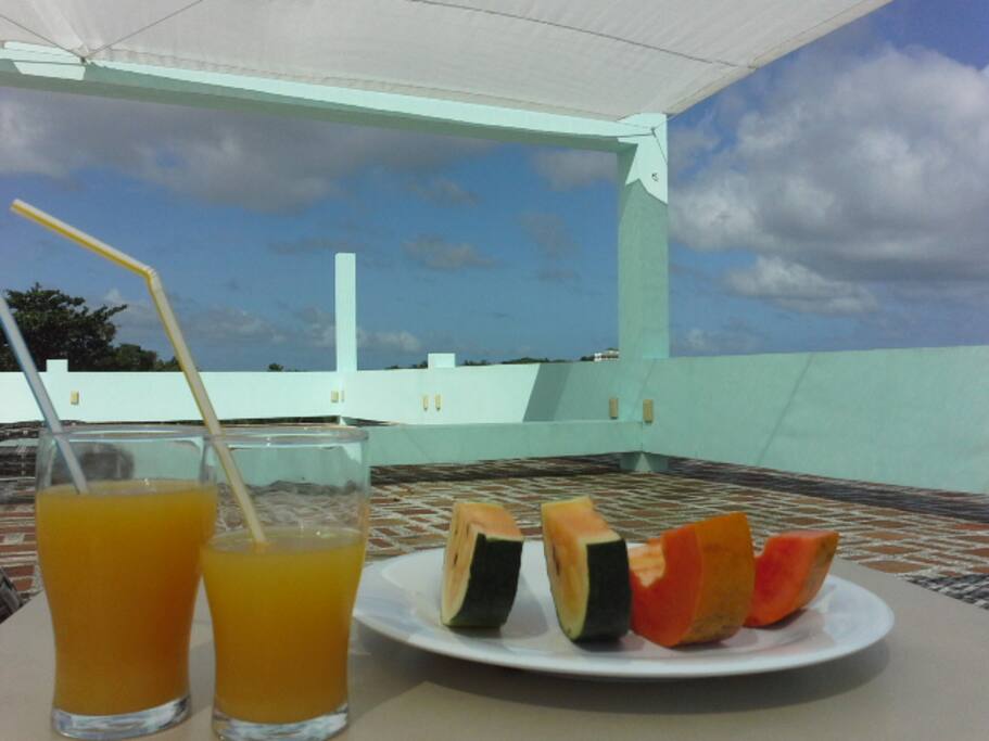 Chill out at the rooftop and enjoy the view!