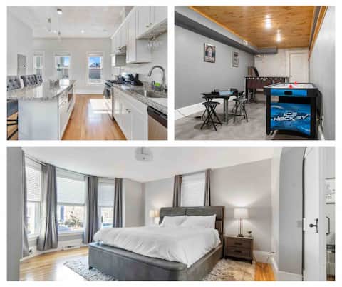 New & Modern,Big Game Room,10Min to Airport & BOS!
