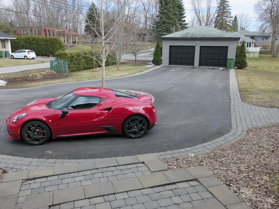Coming out the front door