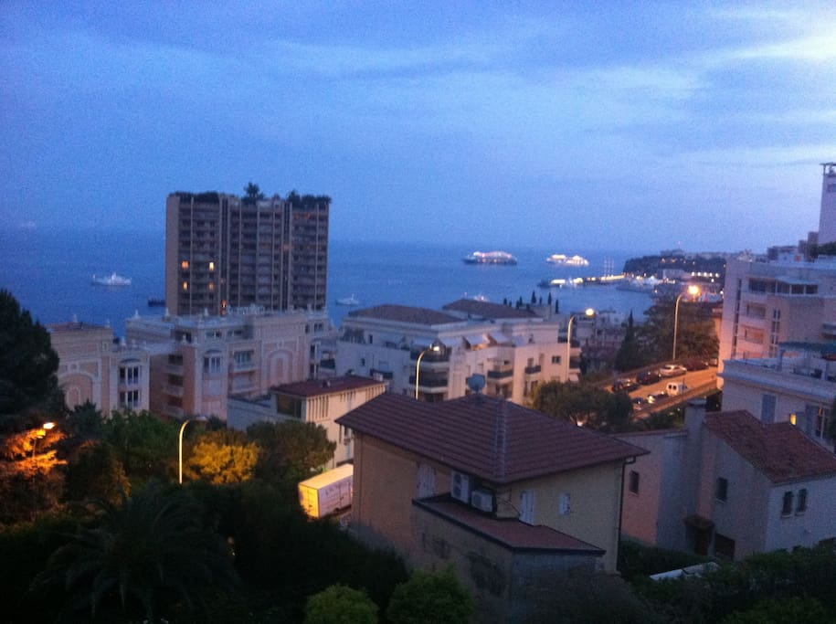 View from Terrasse ( PORT, CITY and CASTLE)......VUE DE LA TERRASSE...... VISTA DELLA TERRAZZA...