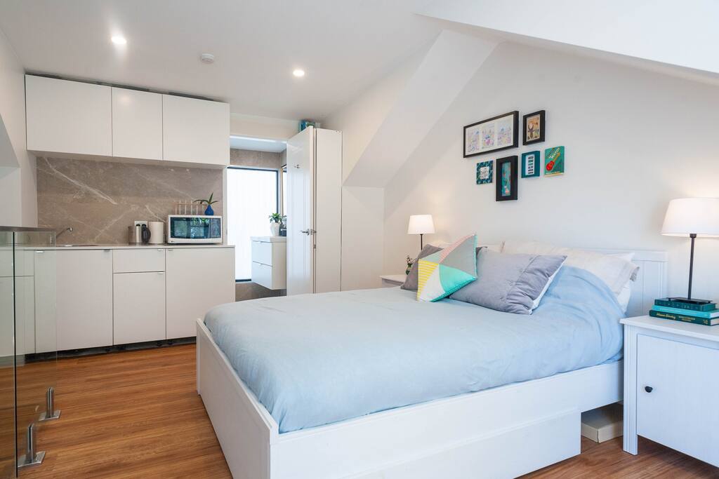 Self contained studio apartment with air conditioning