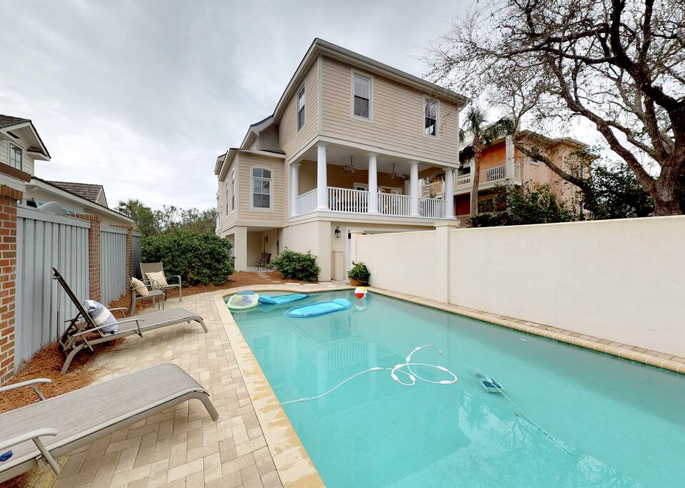 Private pool to cool off and relax