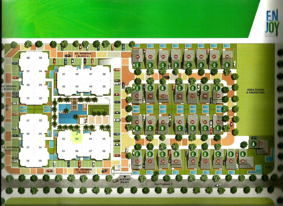 Localização de nosso "Garden House" ENJOY Apto 103 BL1.