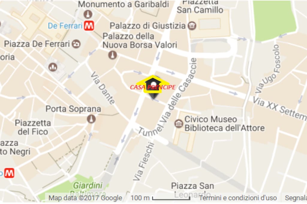 POSIZIONE GEOGRAFICA di CASA PRENCIPE.