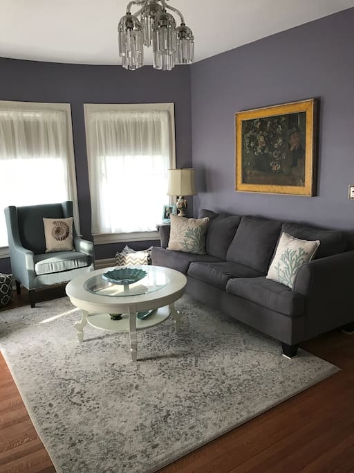 Living room with pull-out sofa bed