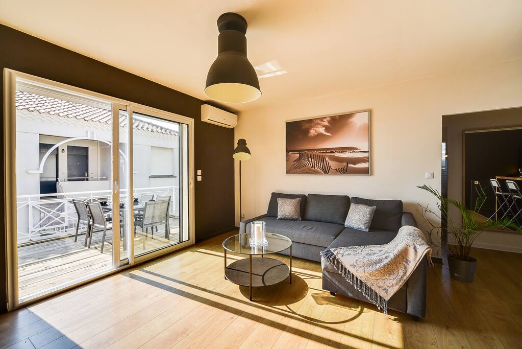 Living room with the sofa