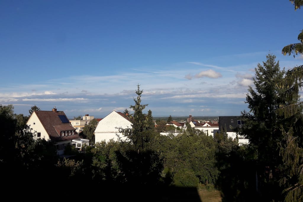 Blick aus dem Wohn/Esszimmerfenster