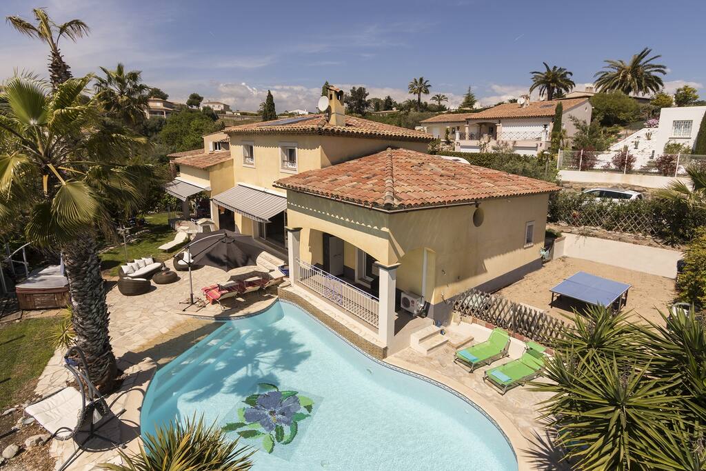 Vue mer panoramique Villa indépendante au calme