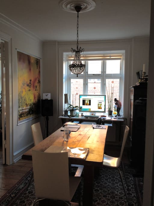 The Oak room, dining, work and hang out space
