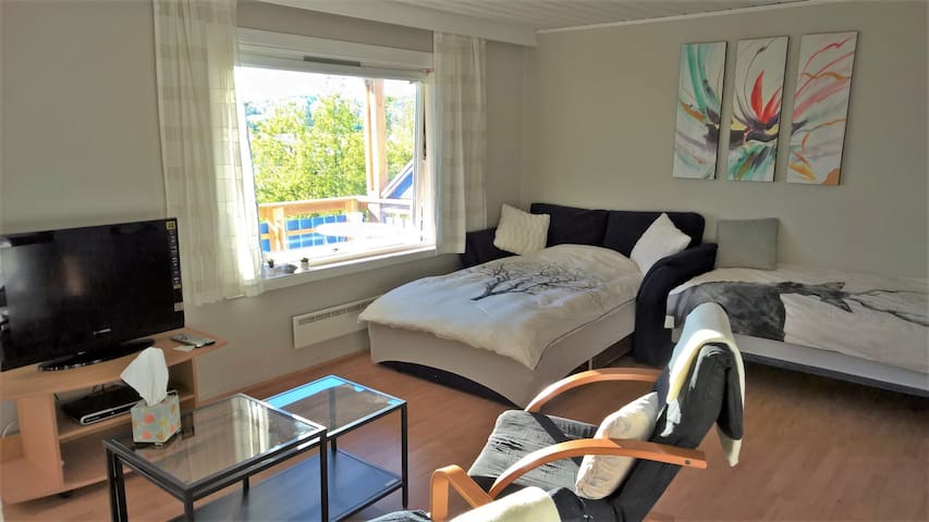 Studio apartment with balcony