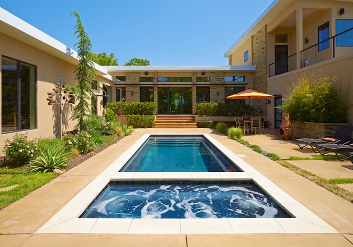 Modern MidCentury Home on 9 acres in North OKC Houses for Rent in