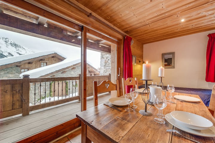 Chalet Chaudanne ：布置精良的桌子！