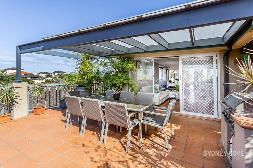 Large sunny terrace