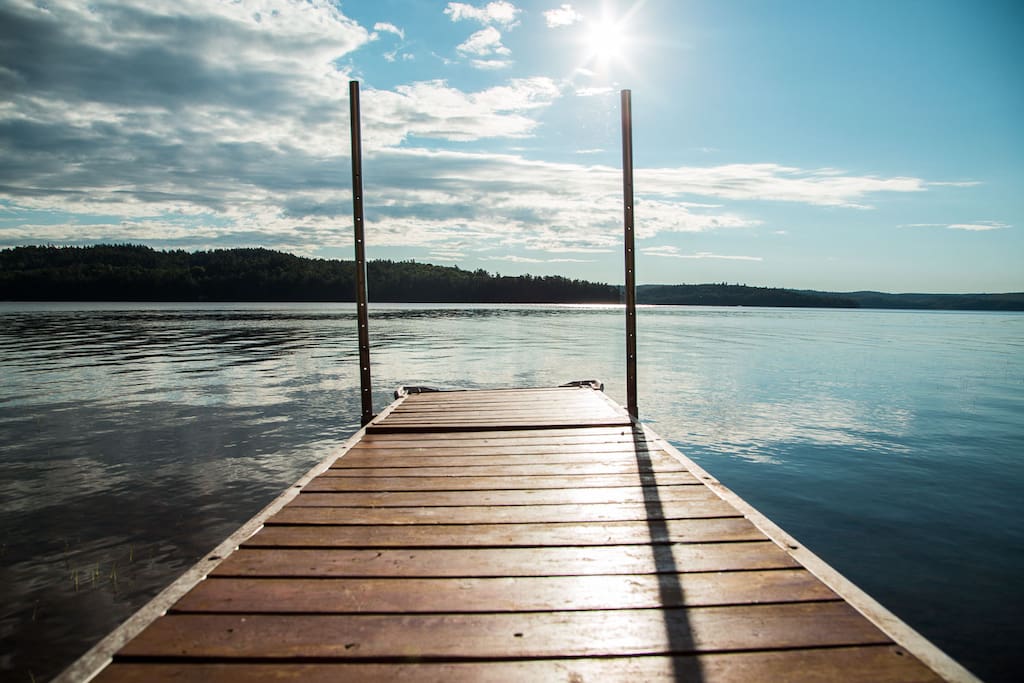 Sit out on the dock and watch the sunrise!