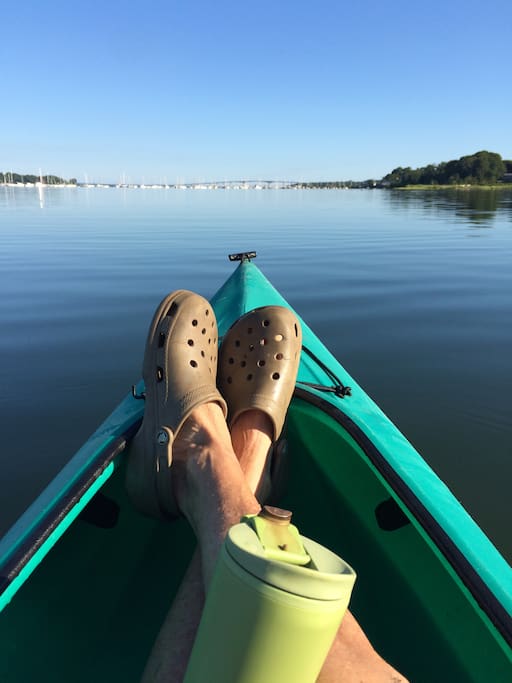 Morning kayaking in Sheffield Cove ... well sort of :)