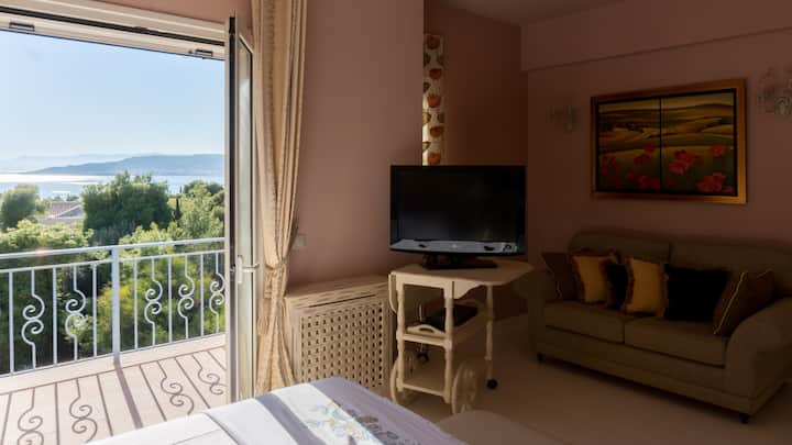 El dormitorio principal con vistas espectaculares