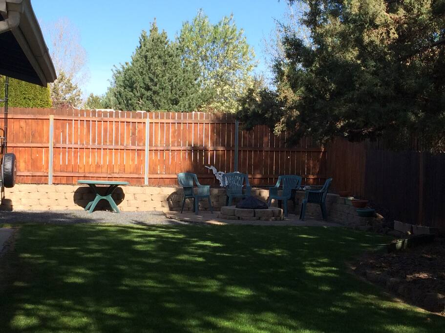 Fire Ring in Back Yard