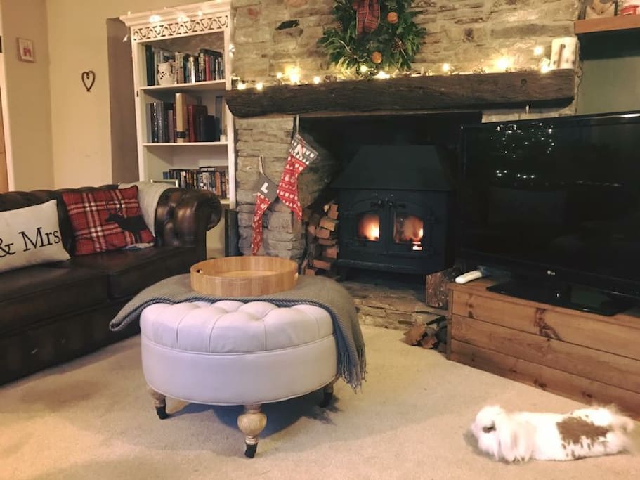 Our living room at Christmas