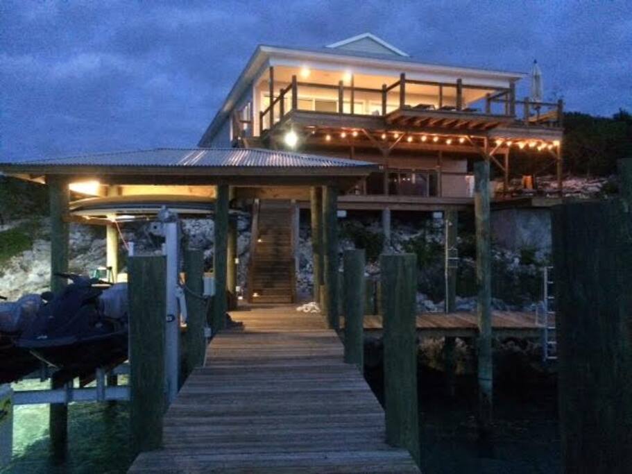 View of house from the dock
