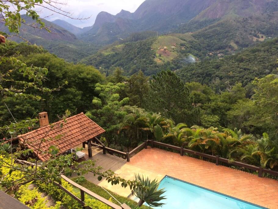 Piscina vista da varanda