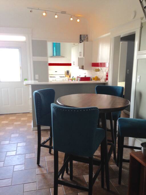 Full size kitchen with ocean views