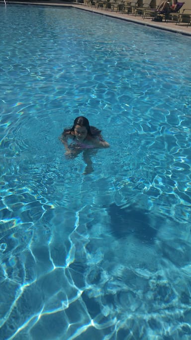 Huge heated pool