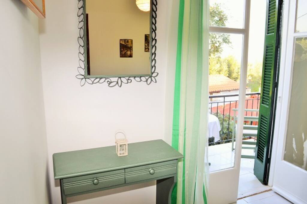 The balcony where you can enjoy your morning coffee and meals