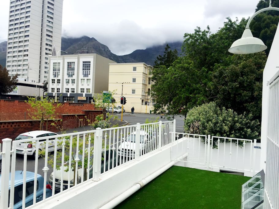 When its not so cloudy, you can see the mountains well.